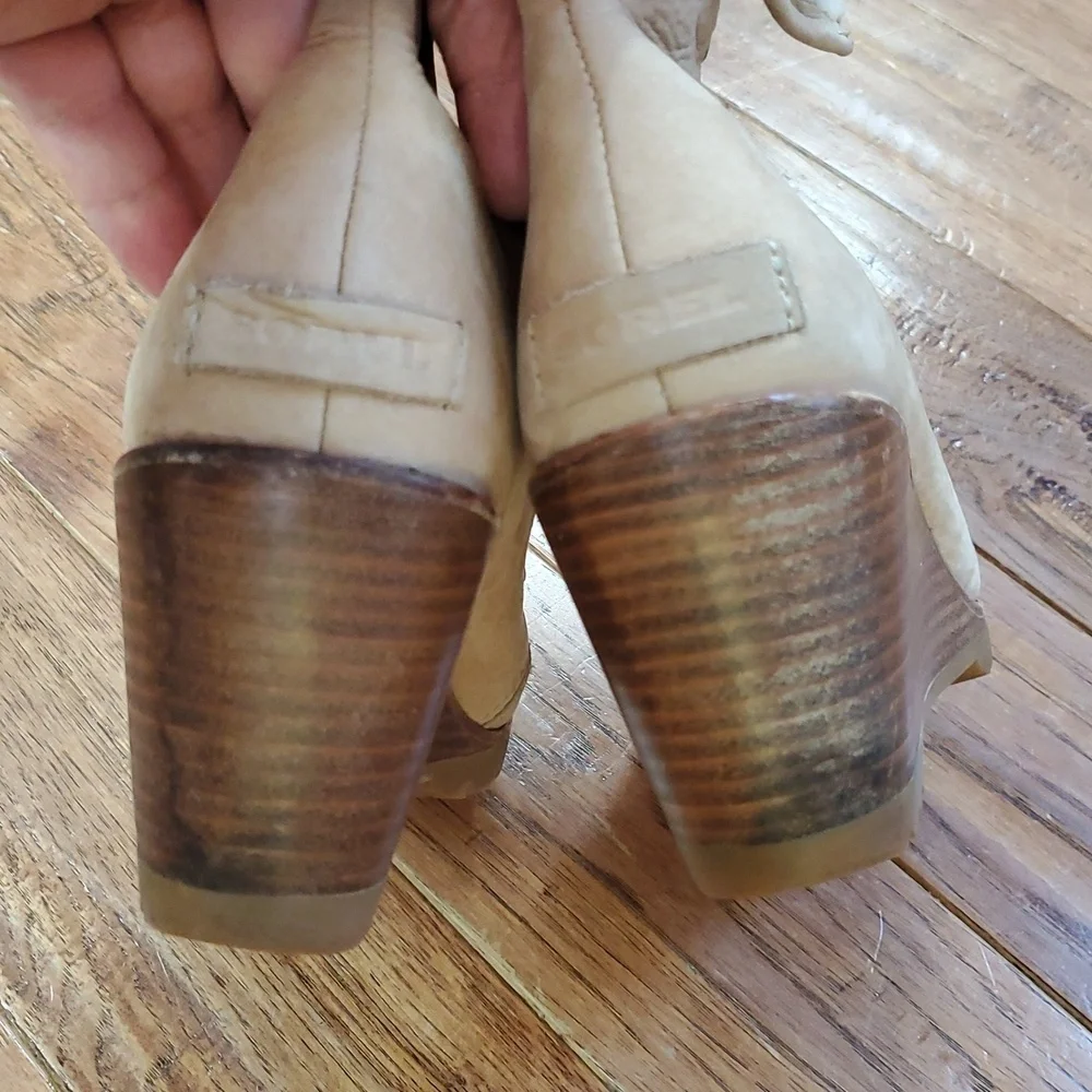 Sorel After Hours Shearling Wedge Boots